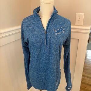 Nike Dri-FIT Detroit Lions Quarter Zip Pullover